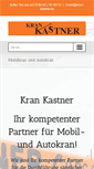 Mobile Screenshot of kran-kastner.de